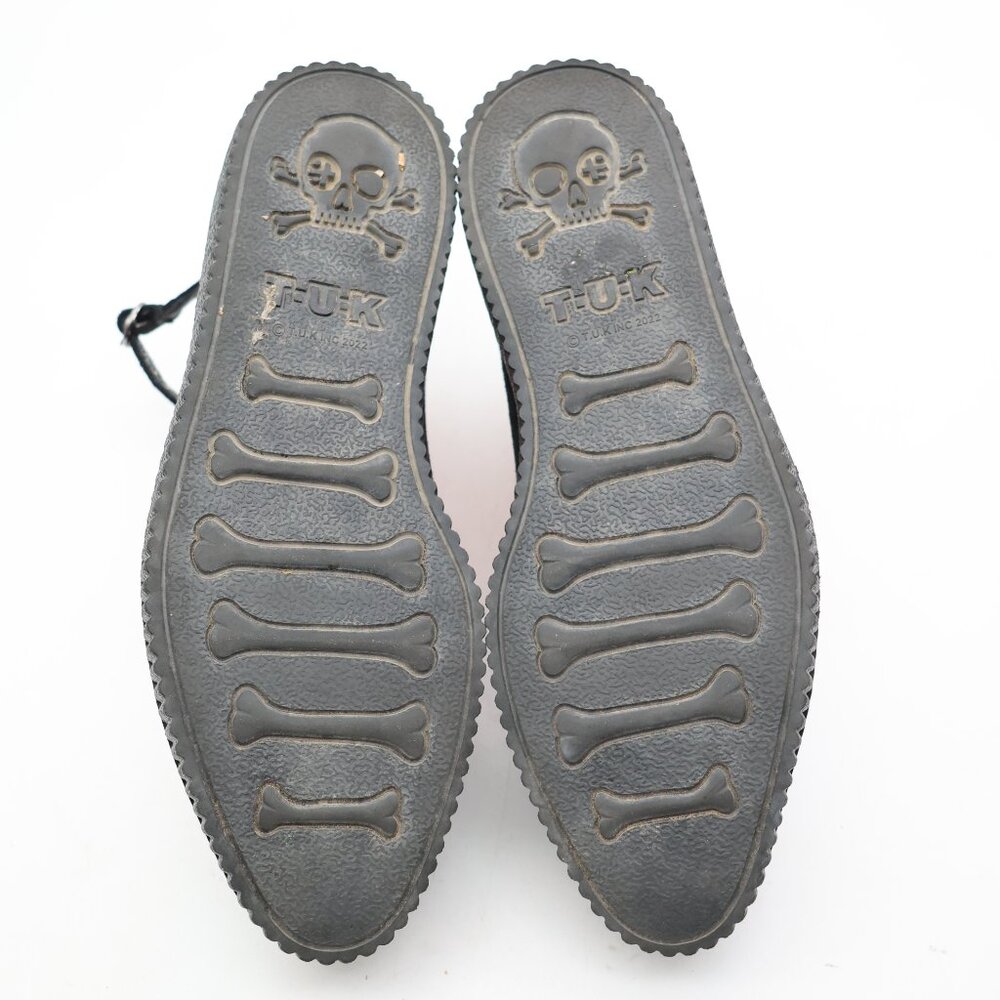 Black Suede Women's Shoes with Silver Accents - Picture 7 of 9